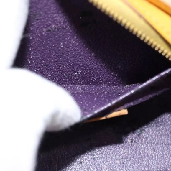 LOUIS VUITTON Epi Dauphine PM Pouch Yellow M48449 LV Auth th4880 - Picture 9 of 15